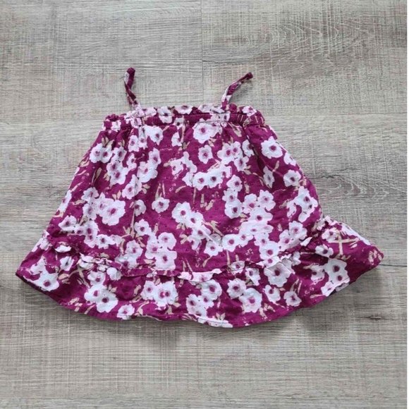 Baby Gap Baby Girl Purple Floral Top - Picture 1 of 5